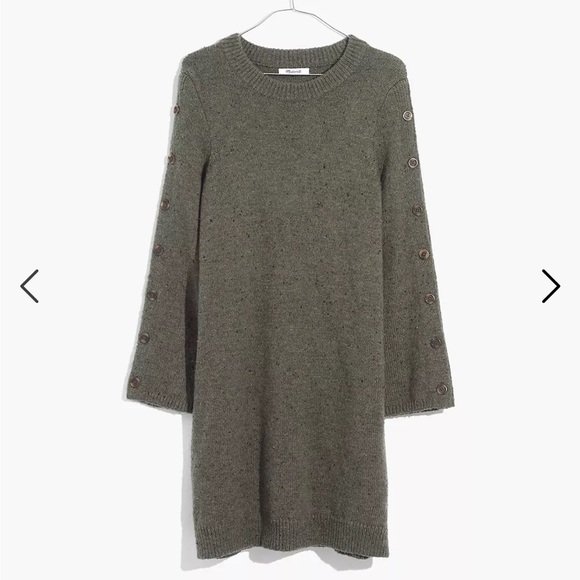 Madewell Donegal Button-Sleeve Sweater-Dress - Picture 5 of 10